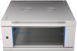 Extralink 19" Fali rack szekrény 4U 600x600mm - Szürke (EX. 8543) (EX.8543)