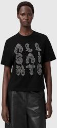 AllSaints pamut póló - fekete S - answear - 60 990 Ft