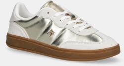Tommy Hilfiger bőr sportcipő MU JACKIE METALLIC - bézs Női 42