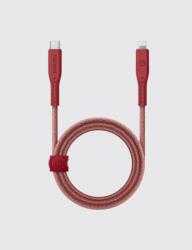 Energea Flow C94 USB-C apa - Lightning apa 2.0 Adat és töltő kábel 1.5m - Piros (CBL-FLCL-RED150M) (CBL-FLCL-RED150M)