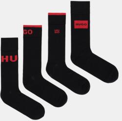 HUGO zokni 4 pár fekete, 50546668 - fekete 40/46