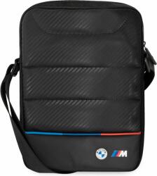 BMW Carbon Tricolor 10" Univerzális Tablet Táska - Fekete (BMW000506) (BMW000506)