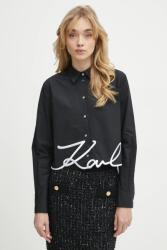 KARL LAGERFELD pamut ing - fekete 38 - answear - 48 990 Ft