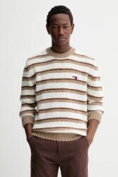 Tommy Hilfiger gyapjúkeverék kabát - barna S