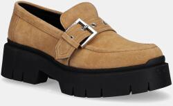 HUGO velúr mokaszin Kris barna, női, platformos, 50541731 - barna Női 41