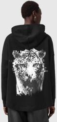 AllSaints pamut melegítőfelső fekete, mintás, kapucnis, W107JD - fekete M