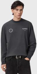 AllSaints pamut hosszúujjú szürke, mintás, M043PD - szürke M