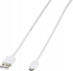 Vivanco USB kábel USB 2.0 USB-A dugó, USB mikro B dugó 1.00 m Fehér 39451 (39451) (39451)