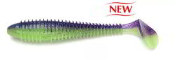 Keitech Swing Impact FAT 4, 8" / PAL#06 - Violet Lime Belly gumihal (4560262597367)