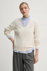 Tommy Hilfiger pamut pulóver könnyű, bézs, WW0WW44987 - bézs XS
