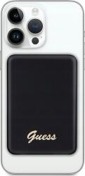GUESS CG MOBILE GUESS METAL SCRIPT LOGO vésztöltő Type-C aljzat (5000mAh, 15W, MagSafe) FEKETE (GUPBM5ALGSGK) (GSM178290) (GSM178290)