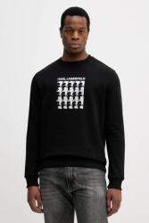 KARL LAGERFELD pamut melegítőfelső - fekete L - answear - 48 990 Ft