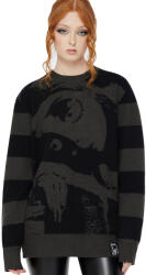 KILLSTAR Пуловер унисекс KILLSTAR x CORPSE BRIDE - Emily Stripe - Black - KSRA013325
