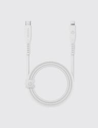 Energea Flow C94 USB-C apa - Lightning apa 2.0 Adat és töltő kábel 1.5m - Fehér (CBL-FLCL-WHT150M) (CBL-FLCL-WHT150M)