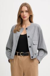 United Colors of Benetton rövid kabát - szürke 40 - answear - 25 390 Ft