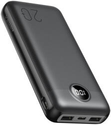 VEGER L20S power bank 20 000mAh külső akkumulátor LCD Quick Charge PD20W fekete (VP2039PD)