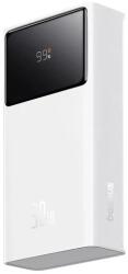 Baseus Star-Lord, PD QC 30W 10000mAh 2XUSB+micro-USB+Type-C aljzat, LED Kijelző, Wireless PowerBank, Külső akkumulátor, fehér ( PPXJ1030) (P10022907213-00)