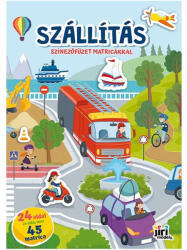 JIRI MODELS Kifestő füzet matricákkal A4 - Közlekedés (8113-8)
