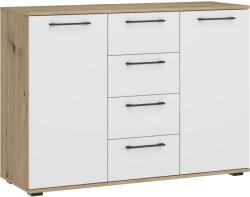  Komód Houston 1977 (Fehér + Artisan tölgy)
