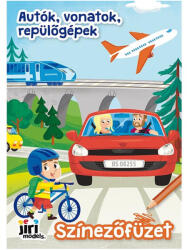 JIRI MODELS Kifestő füzet A5 - Autók, vonatok, repülőgépek (8180-0)