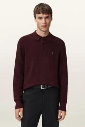 AllSaints pulóver gyapjúkeverékből ASPEN - barna L