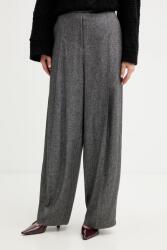 BOSS nadrág gyapjú keverékből - szürke 38