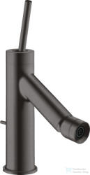 Hansgrohe Axor Starck egykaros bidé csaptelep automata leeresztővel, szálcsiszolt fekete króm 10211340 (10211340)