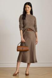 Lauren Ralph Lauren szoknya barna, midi, harang alakú, 200951232 - barna 40