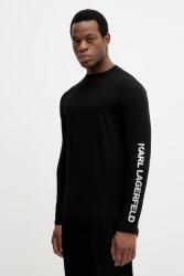 KARL LAGERFELD hosszú ujjú fekete, nyomott mintás, 554235.755400 - fekete XL