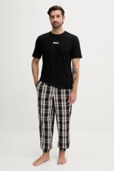 BOSS pizsama fekete, mintás, 50535875 - fekete M