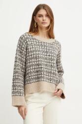 HUGO BOSS gyapjúkeverék pulóver női, bézs, 50523729 - bézs XS