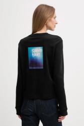 Calvin Klein pamut hosszúujjú - fekete S - answear - 15 990 Ft