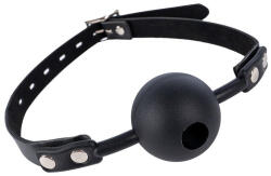 BDSMaster Enjoy Gag - fekete golyóhúzó, prémium intim élményhez
