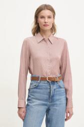 Tommy Hilfiger ing női, galléros, bézs, regular, WW0WW44036 - burgundia 40