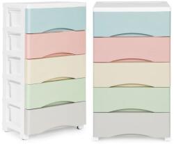 Multistore Gurulós polcrendszer 5 részes Color (PJJCBS0024-05C)