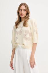 Benetton pulóver gyapjúkeverékből - bézs L - answear - 26 990 Ft