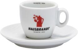 Hausbrandt eszpresszó csésze és csészealj piros logó 70 ml