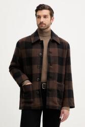 Tommy Hilfiger dzseki gyapjúkeverékből barna, átmeneti, MW0MW40623 - barna L