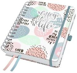 Sigel Naptár, spirál, A5, heti, 2026, kemény borító, SIGEL "Jolie", Rose Inspiration (SIJ6602) - tintasziget