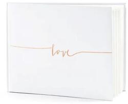  Esküvői vendégkönyv rose arany - Love