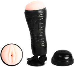 Pretty Love Crazy Bull - tapadókorongos maszturbátor (natúr) (6959532315189) - padlizsan