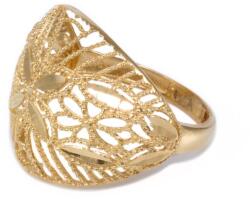 Ékszershop Áttört vésett virágos arany gyűrű (1312482)