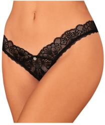 Obsessive Donna Dream - csipkés nyitott tanga (fekete)