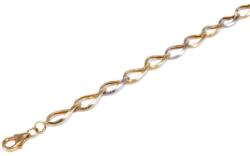 Ékszershop Bicolor pancer arany karlánc (1325886)