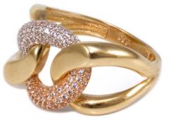 Ékszershop Tricolor köves arany gyűrű (1314197)