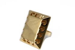 Ékszershop Fényes koporsós arany pecsétgyűrű (1302353)