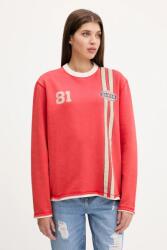 Guess Originals pamut melegítőfelső piros, nyomott mintás, M5YQ25 KCPR1 - piros M