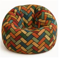 LazyBag Színes összefonódás XL méretű babzsákfotel