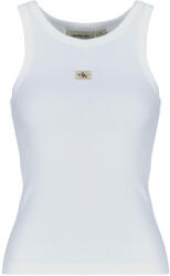 Calvin Klein Jeans Maiouri și Tricouri fără mânecă Femei WOVEN LABEL RIB TANK TOP Calvin Klein Jeans Alb EU L