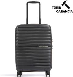 Jump fekete polypropylén négy kerekű kicsi bőrönd w20 xwave